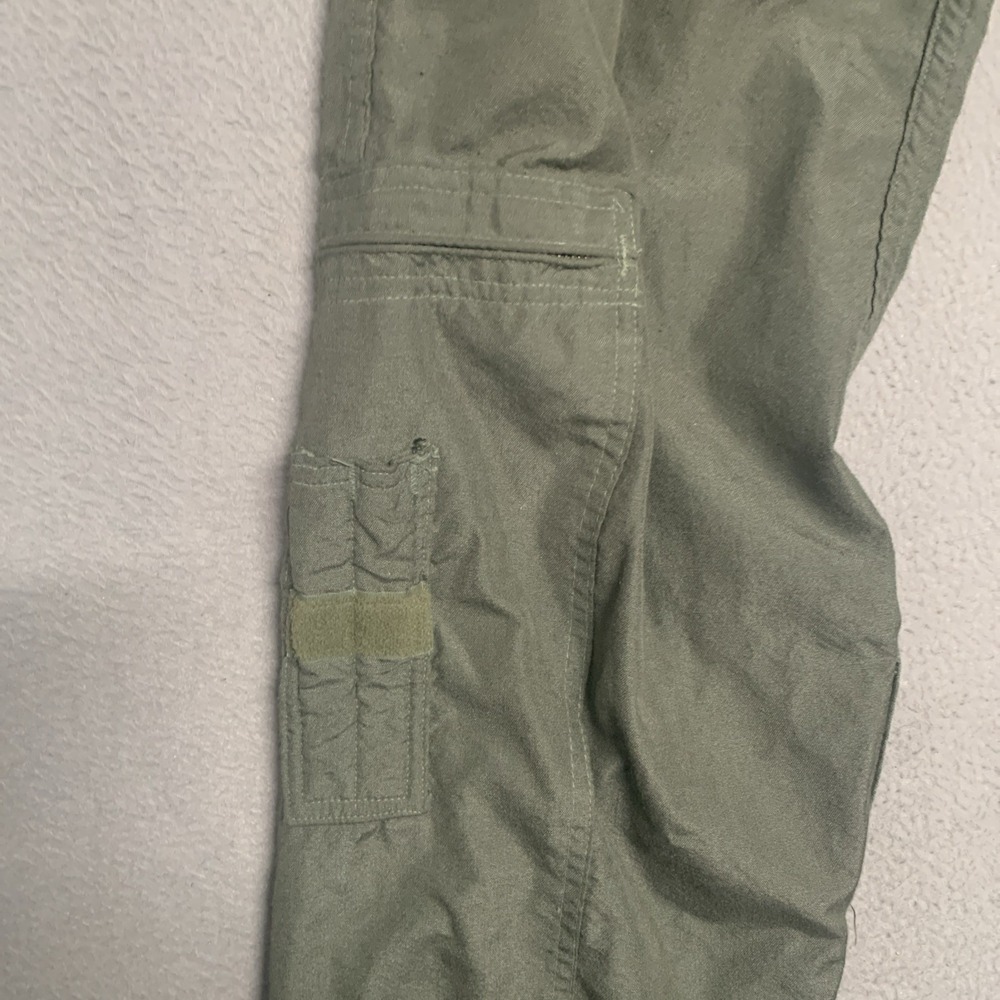 Military Flight Suit Flyer's Summer Coveralls Fire Resistant 42 Long Sage Green - Picture 6 of 16